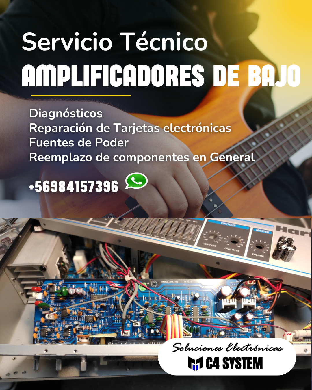 Servicio Técnico de Amplificadores de Bajo Eléctrico