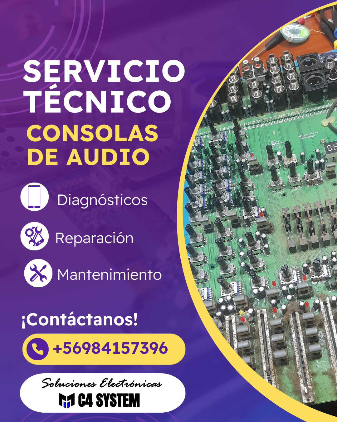 Servicio Técnico en Consolas de Audio