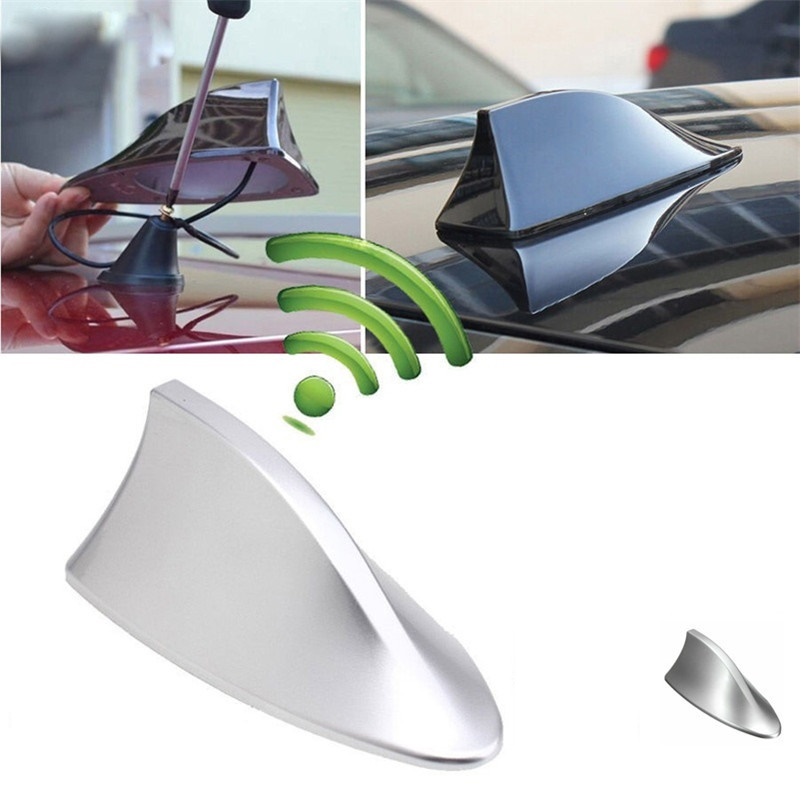 Antena Universal de aleta de tiburón para Auto Plata