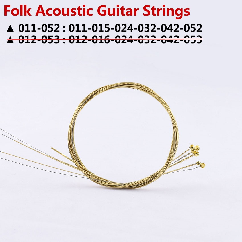 Cuerdas para guitarra Electroacústica  calibre 0.11