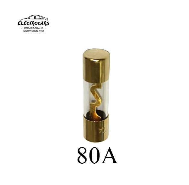 Fusible 80A  (10mmx38mm) KIT de Amplificador Audio