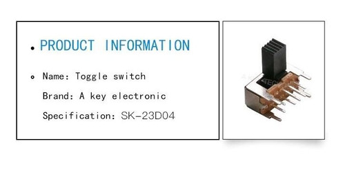 Interruptor De Palanca Sk-23d04 (2p3t) Pack De 10 Unidades