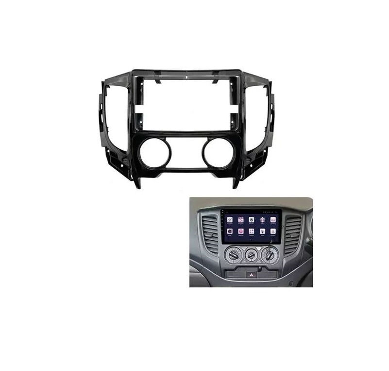 Bisel Para Radio Adaptador Mitsubishi L200 9 Pulgadas 2015-2019