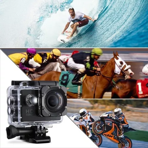 CAMARA DEPORTIVA SUMERGIBLE FULL HD 1080P VIDEO SPORT