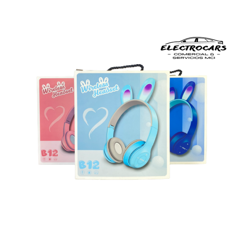 Audifonos DIADEMA BLUETOOTH OREJAS DE CONEJO WIRELES B12