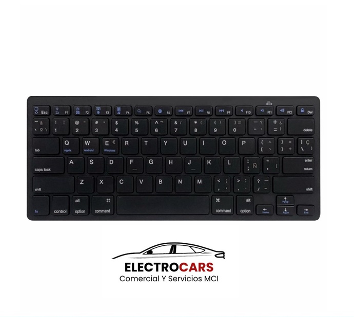 Teclado Bluetooth, teclado inalámbrico BK-3001 (RTT-KBD-0233) Color negro