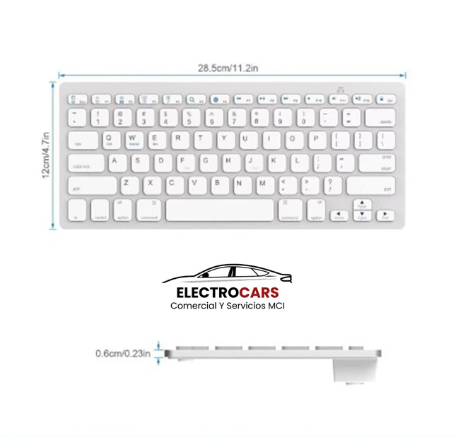 Teclado Bluetooth, teclado inalámbrico BK-3001 (RTT-KBD-0233) Color Plateado
