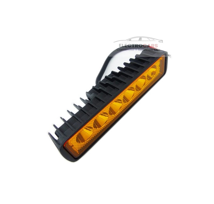 Neblinero 6 LED Ámbar , HJG  Rectangular, 12 Volt, x2 (el par)