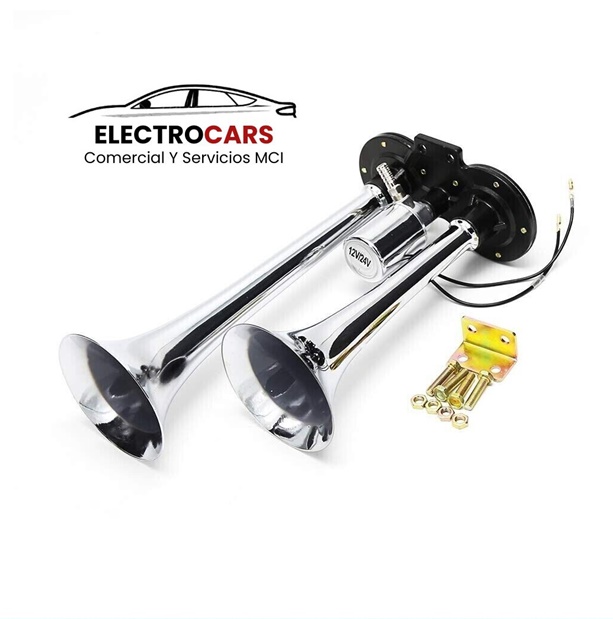 Bocina de aire para camión LD-201, bocina de aire controlada eléctricamente, 12/24V