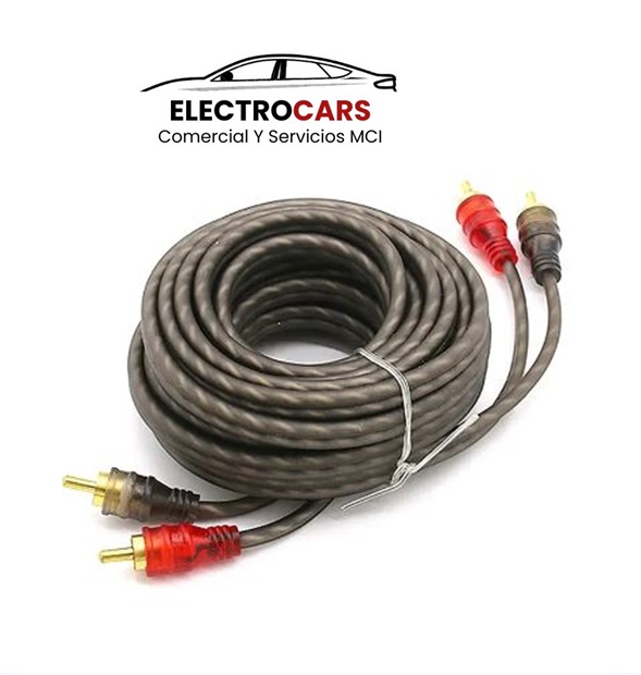 Cable Rca 5mt Estereofónico Trenzado Amplificador Calidad