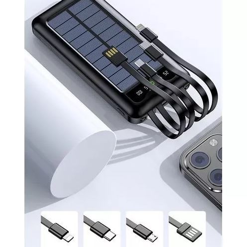 Batería Portátil 36000 Mah Usb Solar Powerbank