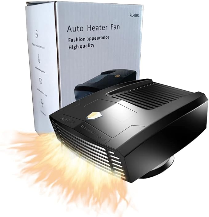 Ventilador para auto y calefactor 2 funciones