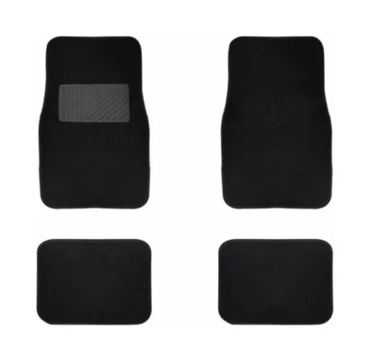 Piso De Auto Alfombra 4 Pza Negro/tapis/protector/suelo