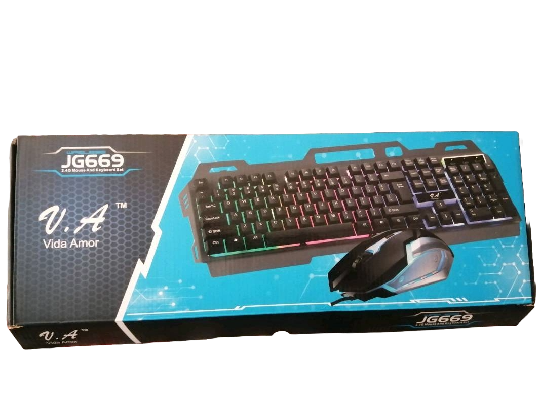 Kit Teclado Gamer + Mouse Vida Amor  JG669