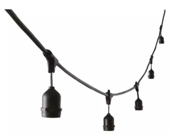 Guirnalda Soquete Empalmable Ip65 / E27 Longitud 10 Metros