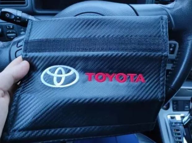 Cubre Cinturón De Seguridad Toyota Fibra de carbono 2 Piezas