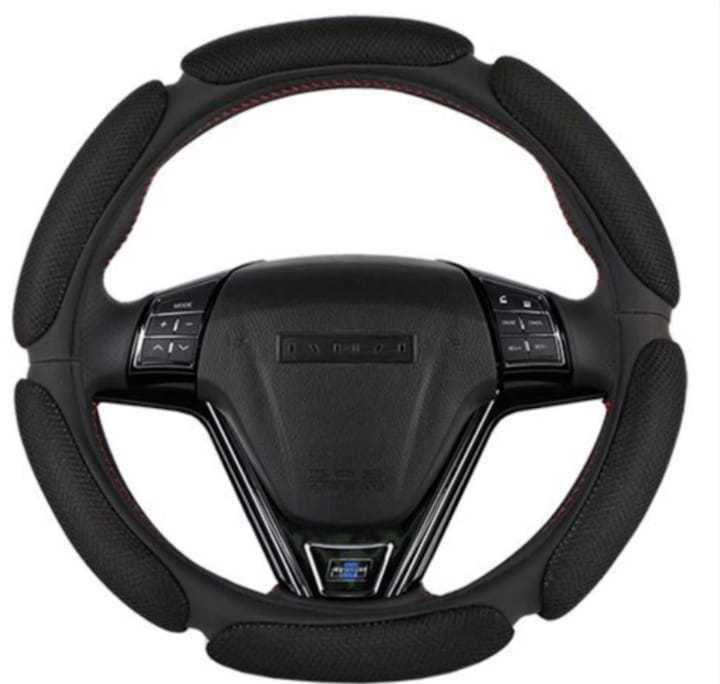 Funda Cubre Volante Universal 3D Acolchado Negro