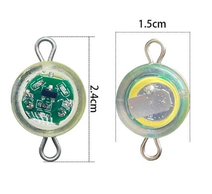 Señuelo de pezca luminoso con forma de ojo