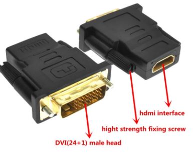 Adaptador  DVI 24 + 1 a HDMI hembra para HDTV