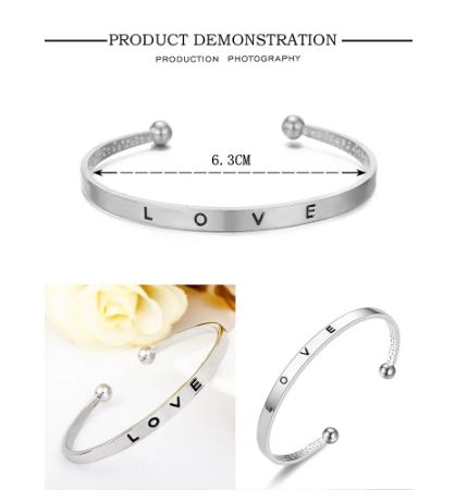 Reloj de cuarzo con correa de acero plateado + Pulsera para mujer.