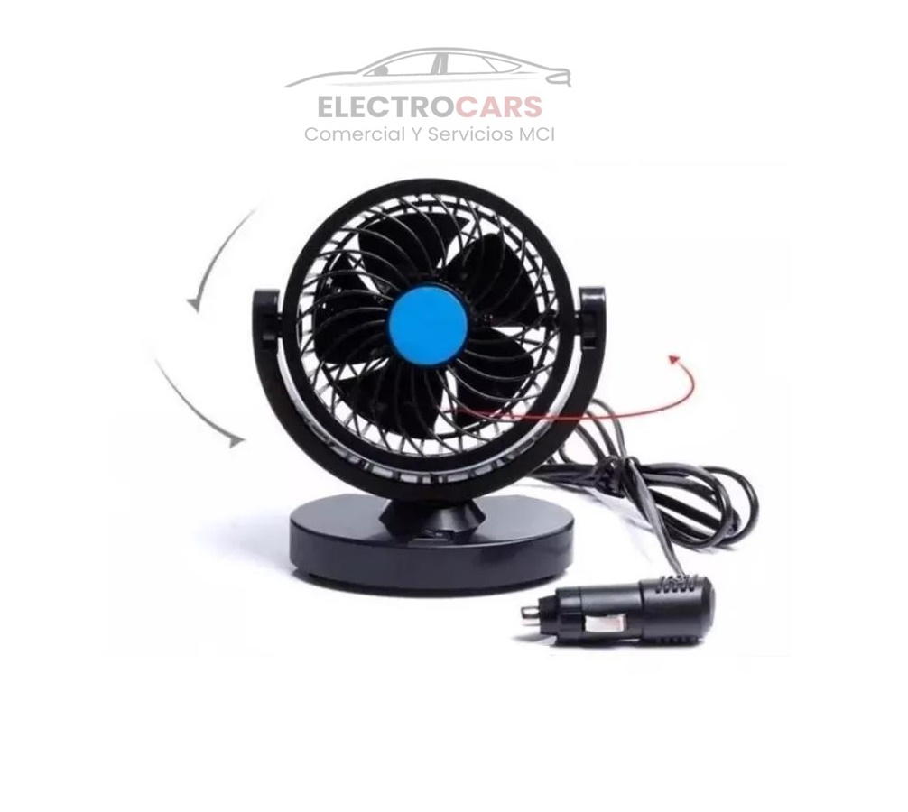 Ventilador Automóvil 12v Accesorio Vehículo 360° 13cm Camión
