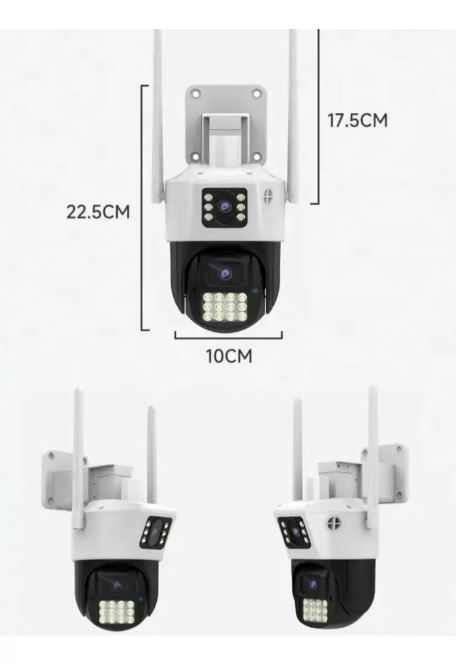 Camara Wifi dual PTZ  P33 APP V380 Pro