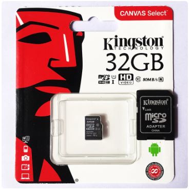 Tarjeta Micro SD Kingston 32GB con Adaptador