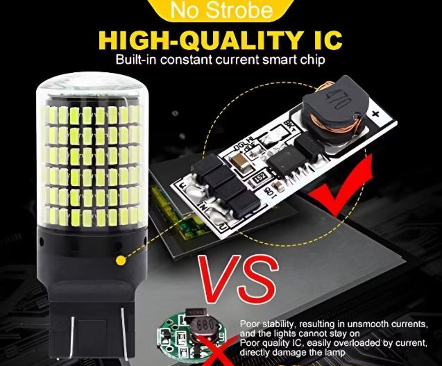 Ampolleta Led T20  1 contactos Blanca x2