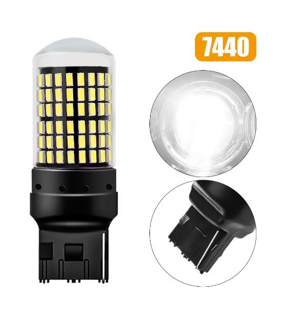 Ampolleta Led T20  1 contactos Blanca x2