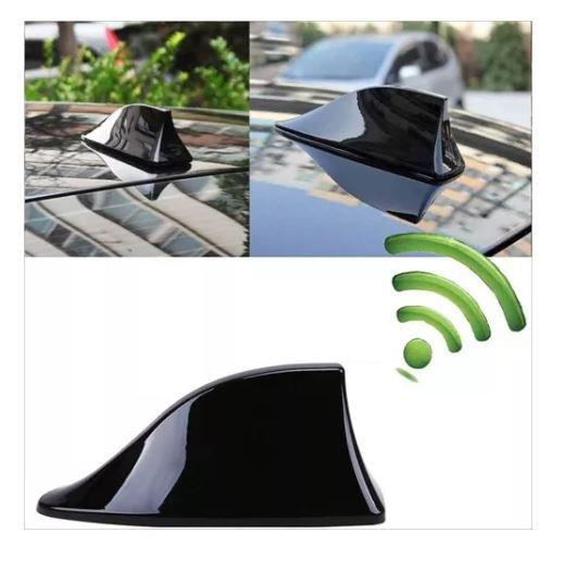 Antena Universal de aleta de tiburón para Auto Negra