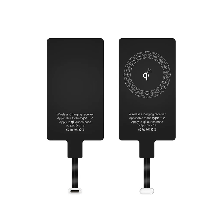 Receptor de carga inalámbrica tipo C, para iPhone 6, 7 Plus, Samsung, Huawei y Xiaomi