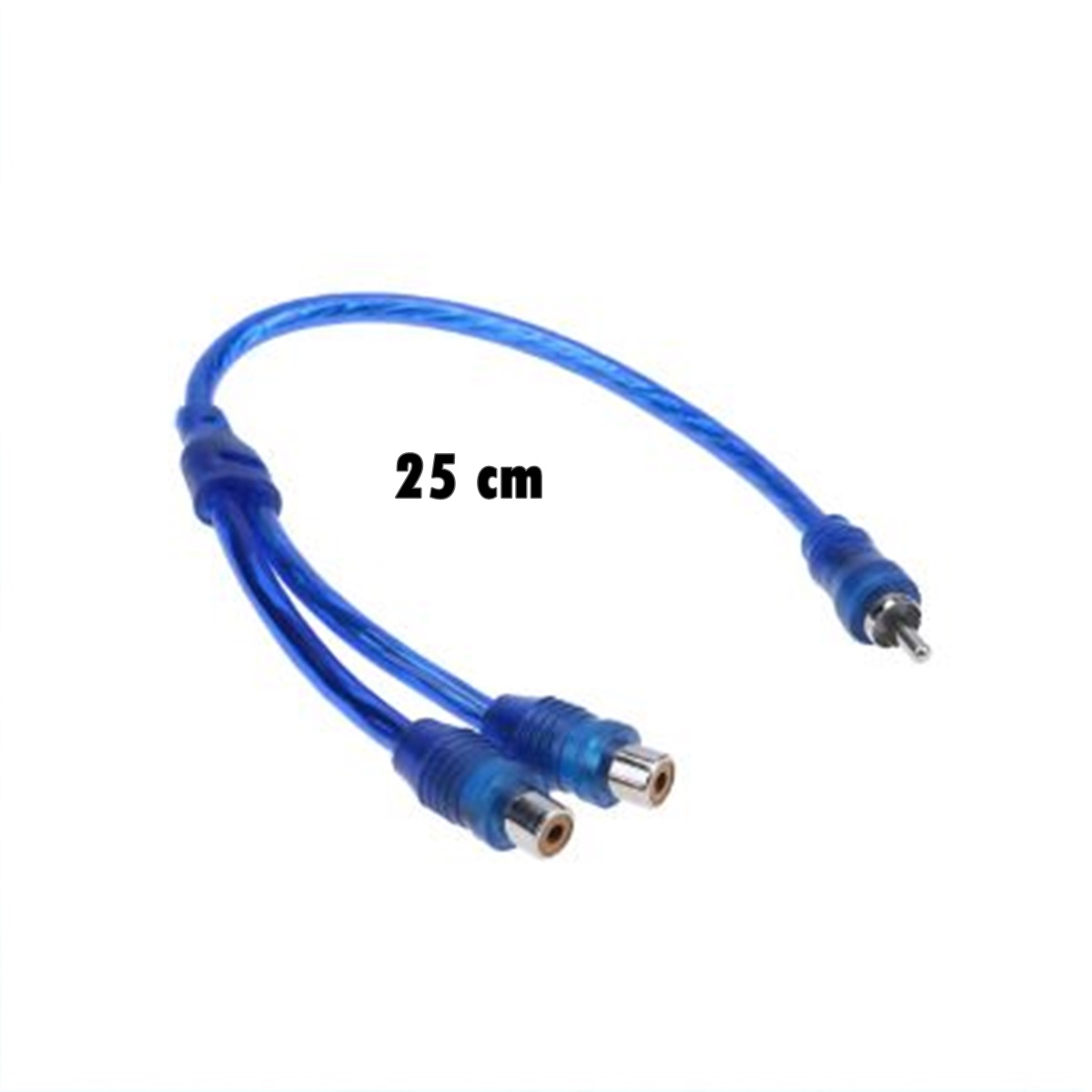 Cable RCA  "Y" 2 hembra 1 macho Audio Subwoofer Sonido Auto