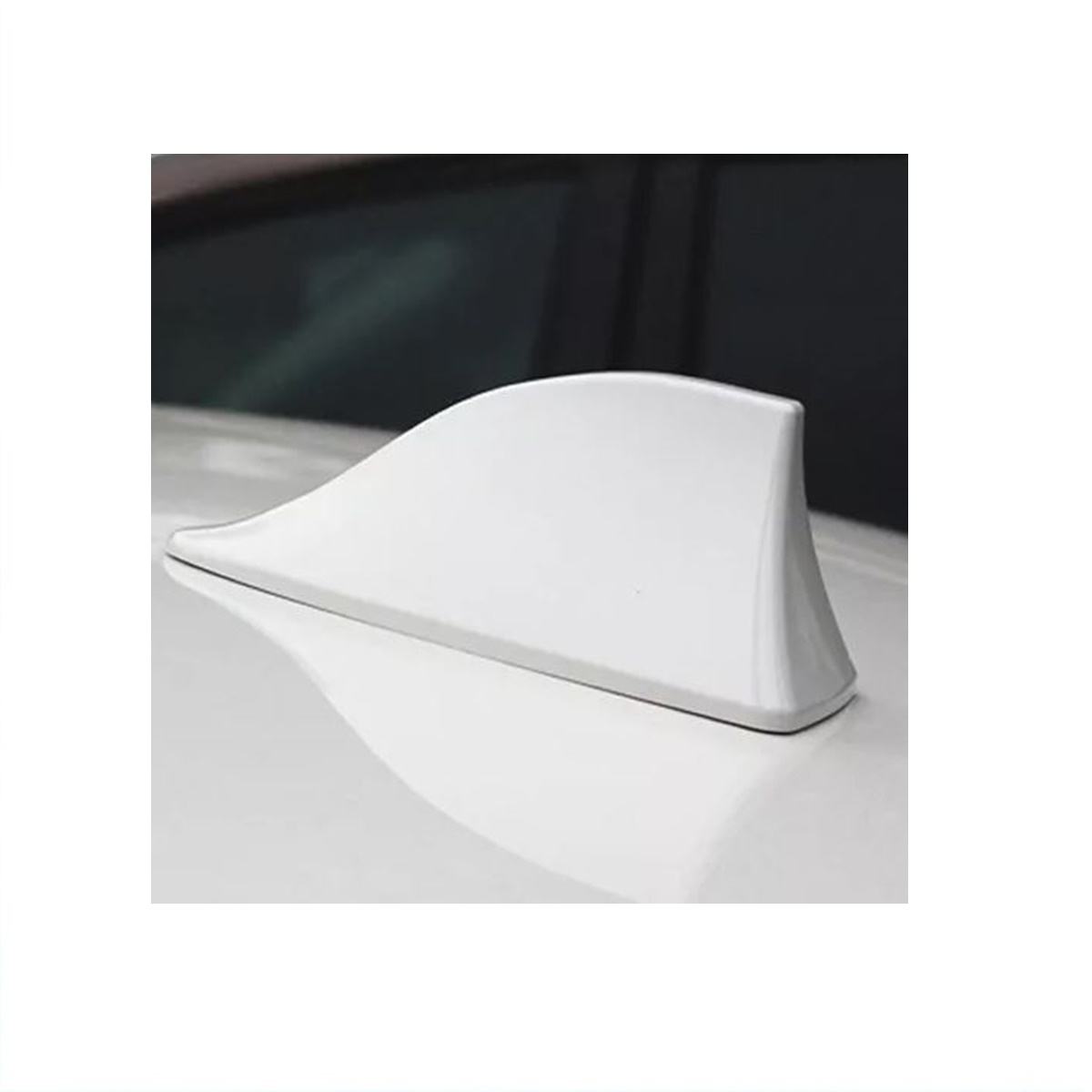 Antena Universal de aleta de tiburón para Auto Blanca