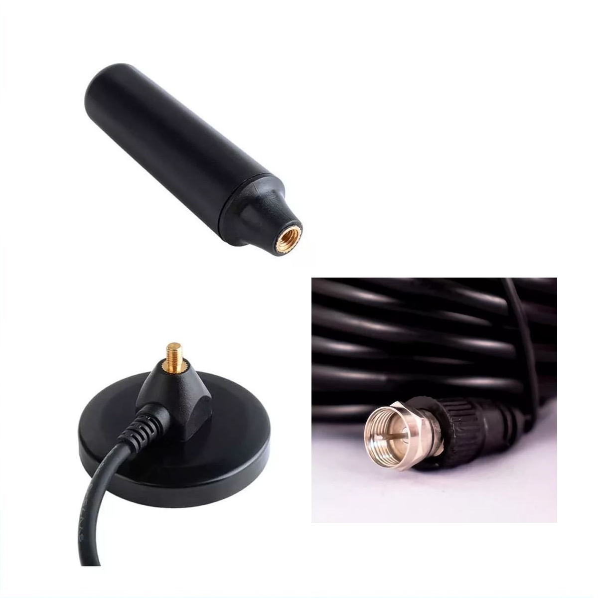 Antena Tdt Digital Terrestre Señal 360° Hd 5m Coaxial Modelo : SB-3002
