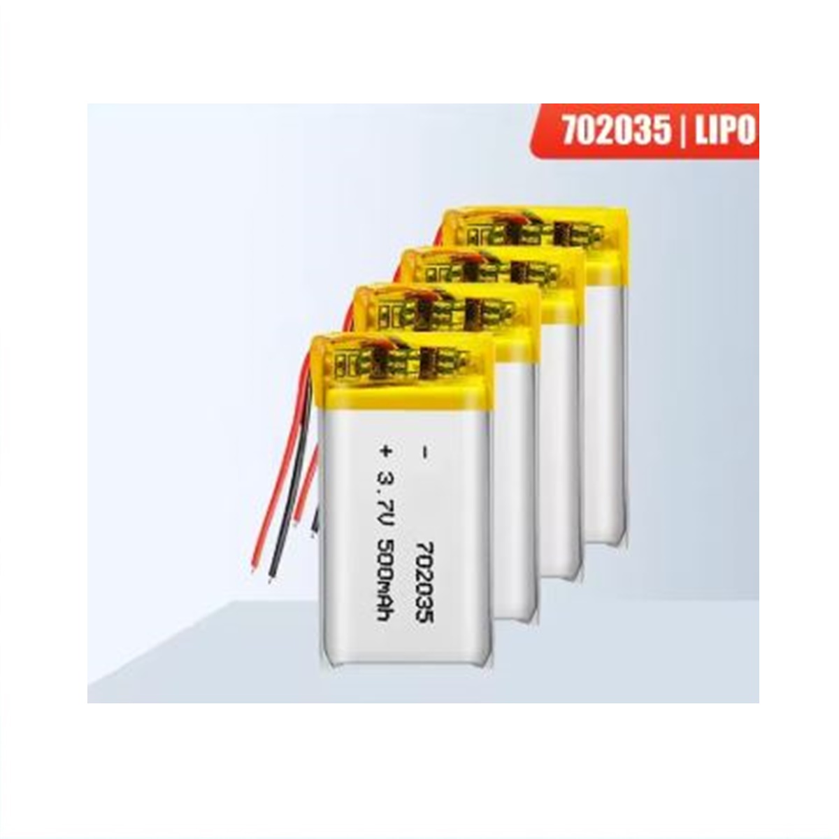 Batería recargable polímero de litio Lipo Li-ion 702035 3,7 V 500mAh