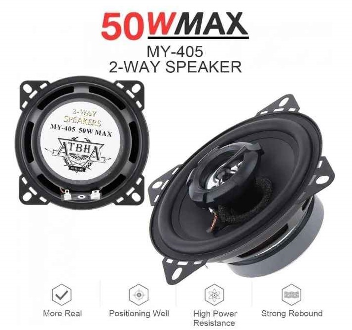 Parlantes de 10 cm ,50w max , kit 2 parlantes