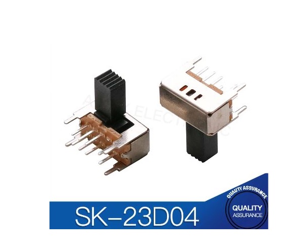 Interruptor de palanca SK-23D04 (2P3T) pack de 10 unidades