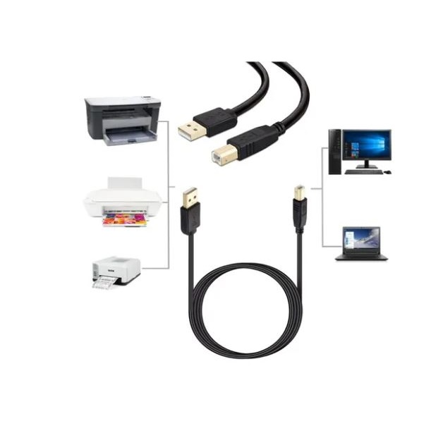 Cable usb 2.0 de impresora de 1,5 metros