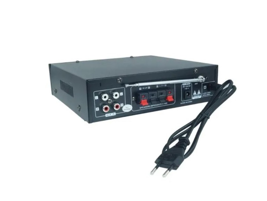 Amplificador Teli BT-158 Estéreo 2 Ch Bluetooth Usb Sd Mp3 Karaoke