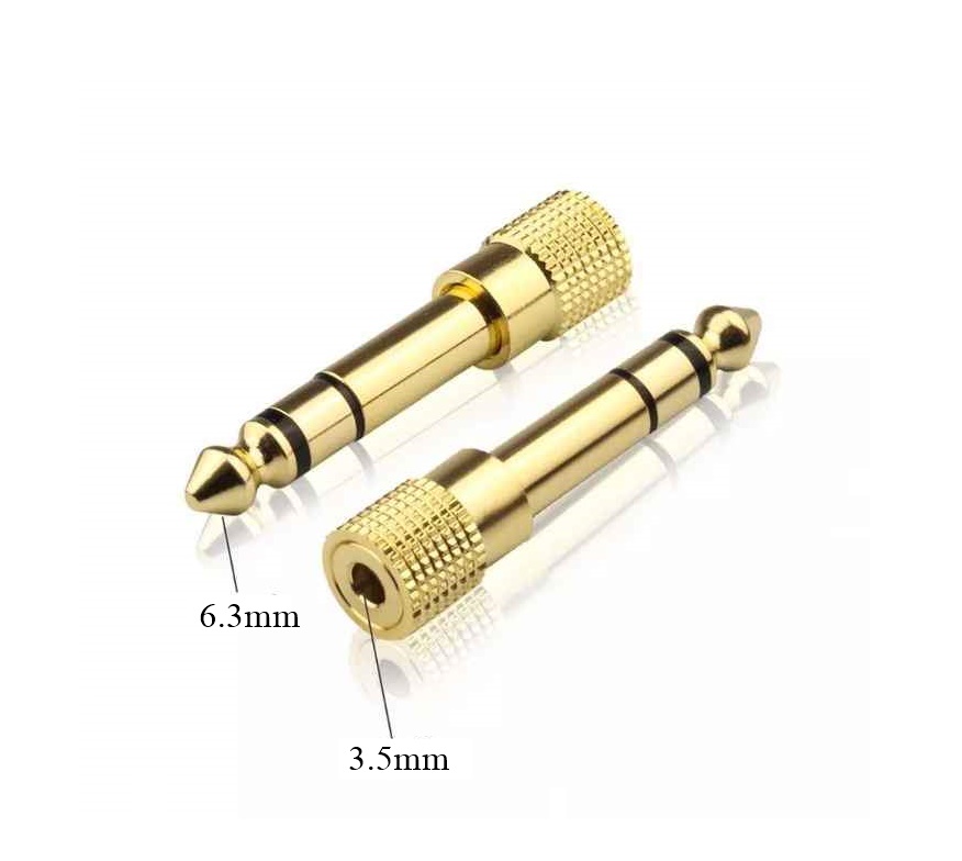 Adaptador de plug audifonos 3.5mm a 6.3mm