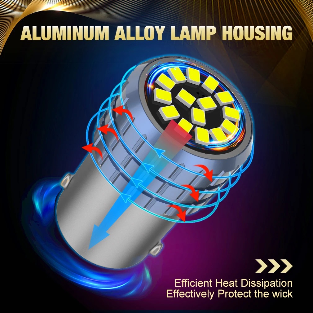 Ampolleta Led blanca , 1156 P21W BA15S un contacto