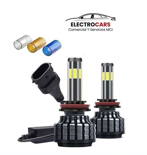 Ampolleta Turbo Led kit LED H11/H8/H9 de 6 caras.