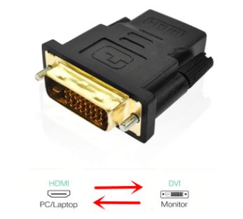 Adaptador  DVI 24 + 1 a HDMI hembra para HDTV