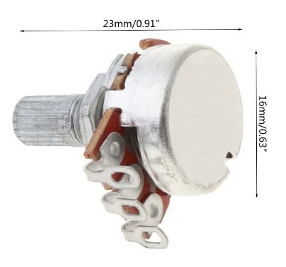 Potenciómetro B250k para guitarra y bajo