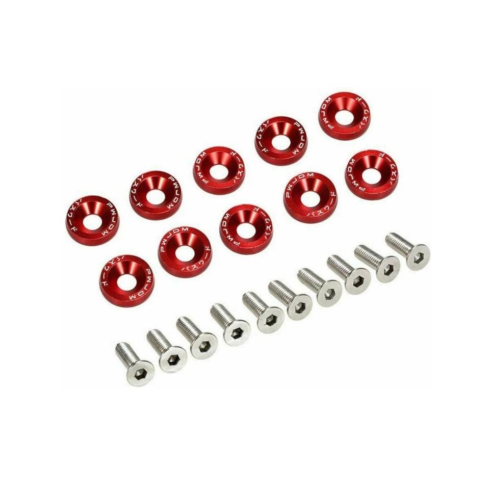 Pernos De Motor Auto Universal ROJO tuning .
