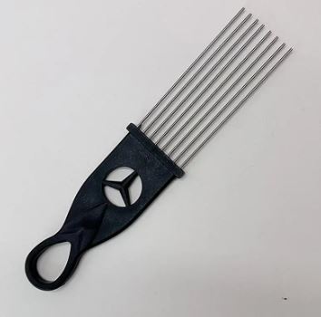 Raspador de Metal Guiro para banda, instrumento latino de percusión
