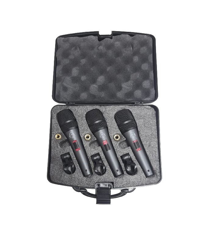 Pack de 3 micrófonos Super Cardiode Dinámico DM5.0S