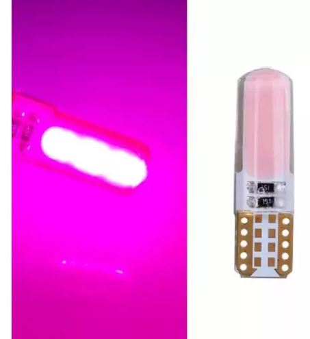 Ampolleta Led T10 Rosada