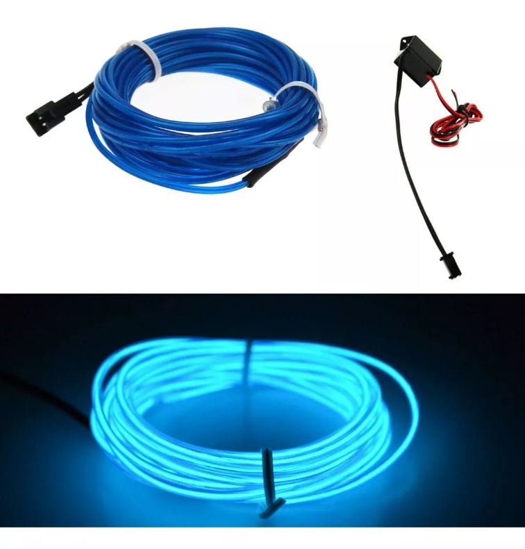 Tira de luz Neón Azul USB 3 Metros
