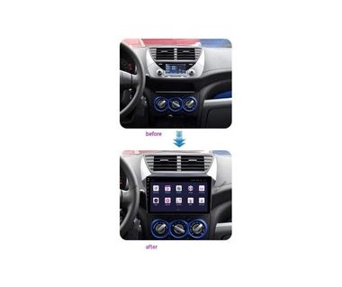 Bisel 9" + Radio android 9" + Ramal de Cables suzuki celerio o alto 2009-2013